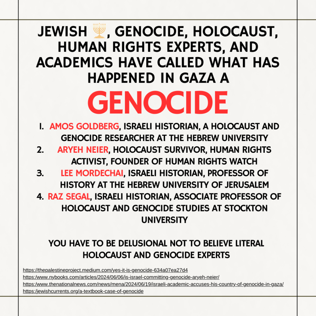 Speaking up against the genocide is a DUTY of every privileged individual
